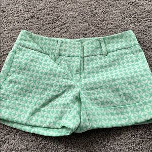 Mint Green Modern Shorts